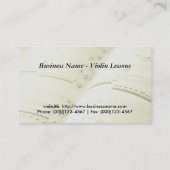 Visitekaartje: Violin Lessons Visitekaartje (Achterkant)
