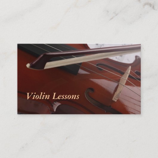 Visitekaartje: Violin Lessons Visitekaartje (Voorkant)