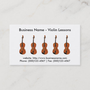 Visitekaartje: Violin Lessons Visitekaartje