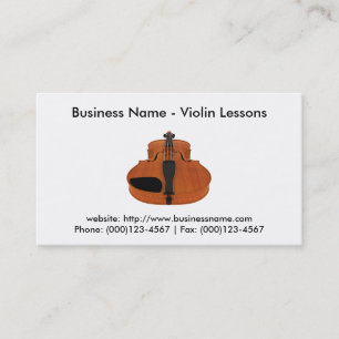 Visitekaartje: Violin Lessons Visitekaartje