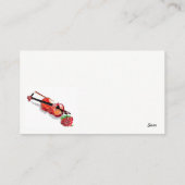 Visitekaartje / Violin met Roos (Achterkant)