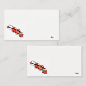 Visitekaartje / Violin met Roos (Voorkant / Achterkant)