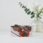 Visitekaartje: Violin Service Visitekaartje (Staand voorkant)