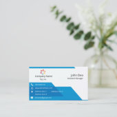 Visitekaartje "VirtualCard Shop: Verhoog uw online (Staand voorkant)