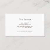 Visitekaartje Visitekaartje (Achterkant)