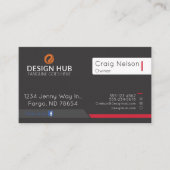 Visitekaartje visueel kunstontwerp (Voorkant)