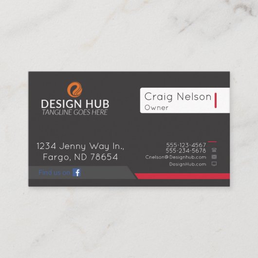 Visitekaartje visueel kunstontwerp (Voorkant)