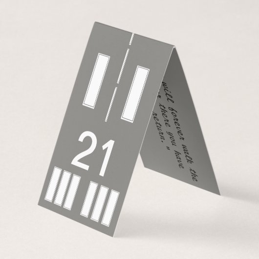 Visitekaartje vlieginstructeur (Voorkant)