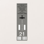 Visitekaartje vlieginstructeur (Buitenkant ongevouwen)