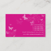 VISITEKAARTJE:: vlinders 1 L Visitekaartje (Achterkant)