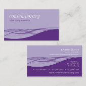 VISITEKAARTJE:: vloeibaarheid 11 Visitekaartje (Voorkant / Achterkant)