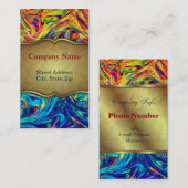 visitekaartje vloeistofkleuren (Voorkant / Achterkant)