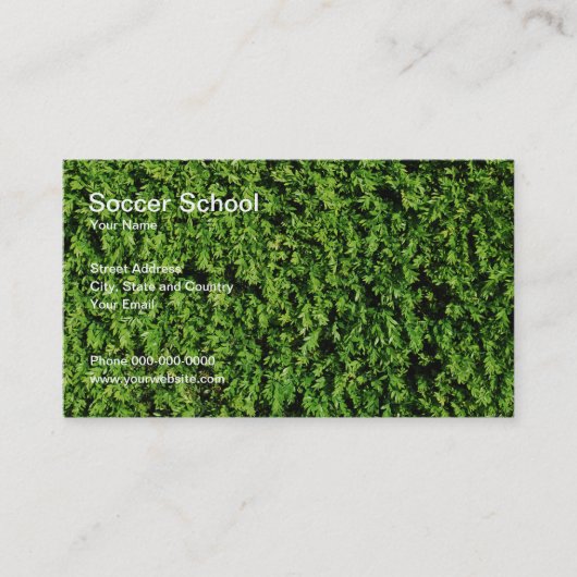 Visitekaartje voetbalschool (Voorkant)