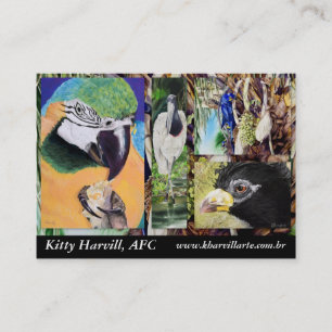 Visitekaartje vogelcollage