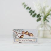 Visitekaartje  vogelillustratie (Staand voorkant)