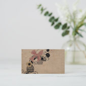 Visitekaartje  vogelkooien (Staand voorkant)