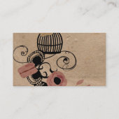 Visitekaartje  vogelkooien (Achterkant)