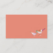 Visitekaartje vogelpatroon (Achterkant)