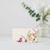 Visitekaartje vogels (Staand voorkant)