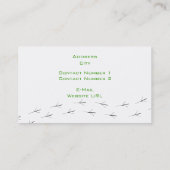 Visitekaartje vogelwinkel (Achterkant)