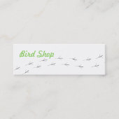 Visitekaartje vogelwinkel (Voorkant)