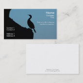 Visitekaartje voor aalscholvers uitstaan (Voorkant / Achterkant)