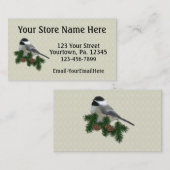 Visitekaartje voor aangepaste cichorei (Voorkant / Achterkant)