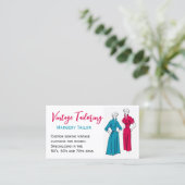 Visitekaartje voor aangepaste kledingverpakking (Staand voorkant)