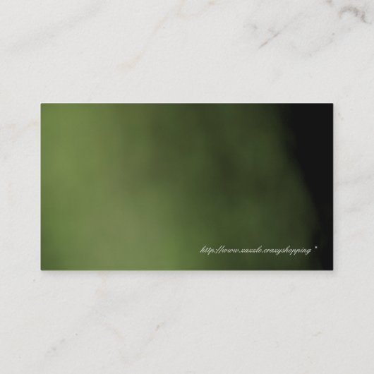 Visitekaartje voor aanjager (Achterkant)