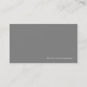 Visitekaartje voor aanjager (Achterkant)