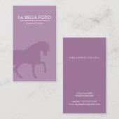 Visitekaartje voor aankomende paarden, visitekaart (Voorkant / Achterkant)