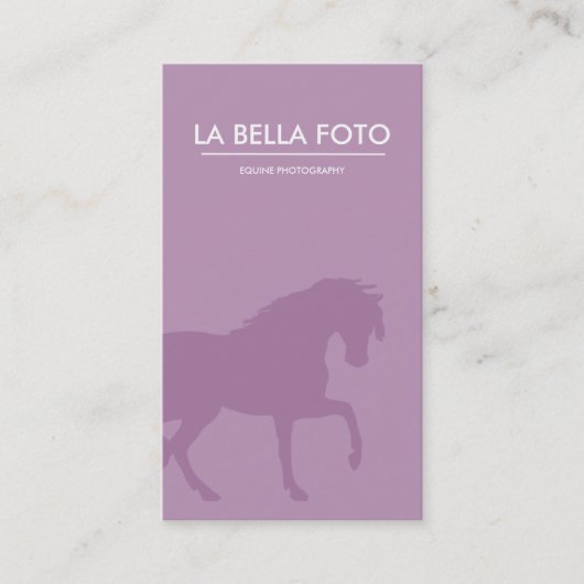 Visitekaartje voor aankomende paarden, visitekaart (Voorkant)