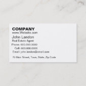 Visitekaartje voor aankoop van onroerend goed (Achterkant)