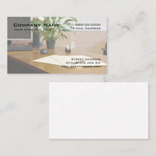 Visitekaartje voor accountbeheerservices (Voorkant / Achterkant)