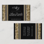 Visitekaartje voor afdrukken van luipaard (Voorkant / Achterkant)