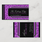 Visitekaartje voor afdrukken van luipaard (Voorkant / Achterkant)