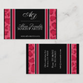 Visitekaartje voor afdrukken van luipaard (Voorkant / Achterkant)