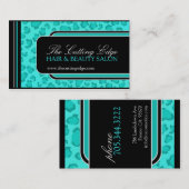 Visitekaartje voor afdrukken van luipaard (Voorkant / Achterkant)