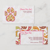 Visitekaartje voor afdrukken van Pawpag (Voorkant / Achterkant)