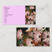 Visitekaartje voor Afrikaanse dagenbloem Fotografi (Voorkant / Achterkant)