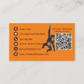 Visitekaartje voor Afrikaanse ontwerpen (Achterkant)