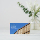 Visitekaartje voor afschermingen (Staand voorkant)