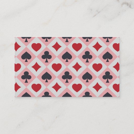 Visitekaartje voor  afspeelkaarten (Achterkant)