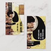 visitekaartje voor akoestische gitaartandheelkunde (Voorkant / Achterkant)