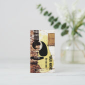 visitekaartje voor akoestische gitaartandheelkunde (Staand voorkant)