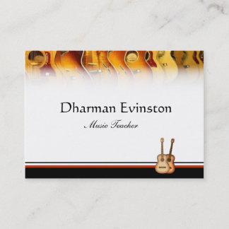 Visitekaartje voor akoestische gitaren