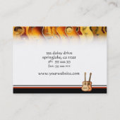 Visitekaartje voor akoestische gitaren (Achterkant)