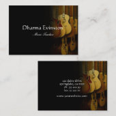 Visitekaartje voor akoestische gitaren (Voorkant / Achterkant)