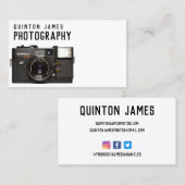 Visitekaartje voor analoge camera fotografie (Voorkant / Achterkant)