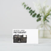 Visitekaartje voor analoge camera fotografie (Staand voorkant)